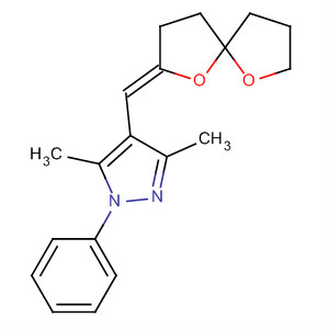 918865-79-9  1H-Pyrazole,4-[(Z)-1,6-dioxaspiro[4.4]non-2-ylidenemethyl]-3,5-dimethyl-1-phenyl-