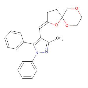 918865-80-2  1H-Pyrazole,3-methyl-1,5-diphenyl-4-[(Z)-1,6,9-trioxaspiro[4.5]dec-2-ylidenemethyl]-