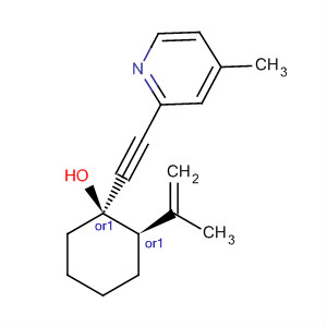 918875-39-5  Cyclohexanol, 2-(1-methylethenyl)-1-[2-(4-methyl-2-pyridinyl)ethynyl]-,(1R,2R)-rel-