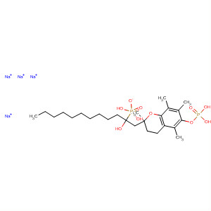 918876-16-1  2H-1-Benzopyran-2-dodecanol,3,4-dihydro-2,5,7,8-tetramethyl-6-(phosphonooxy)-, 2-(dihydrogenphosphate), sodium salt (1:4) 918876-16-1  2H-1-Benzopyran-2-dodecanol,3,4-dihydro-2,5,7,8-tetramethyl-6-(phosphonooxy)-, 2-(dihydrogenphosphate), sodium salt (1:4)