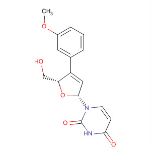 918877-61-9  2,4(1H,3H)-Pyrimidinedione,1-[(2R,5S)-2,5-dihydro-5-(hydroxymethyl)-4-(3-methoxyphenyl)-2-furanyl]-