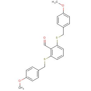 918882-54-9  Benzaldehyde, 2,6-bis[[(4-methoxyphenyl)methyl]thio]-