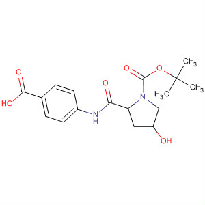 918886-63-2  1-Pyrrolidinecarboxylic acid,2-[[(4-carboxyphenyl)amino]carbonyl]-4-hydroxy-, 1,1-dimethylethylester, (2S)-