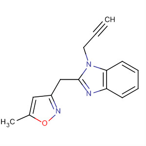 918890-10-5  1H-Benzimidazole, 2-[(5-methyl-3-isoxazolyl)methyl]-1-(2-propyn-1-yl)-