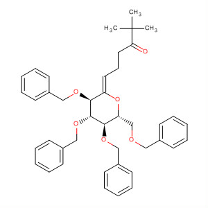 918891-12-0  3-Hexanone,2,2-dimethyl-6-[(3R,4S,5R,6R)-tetrahydro-3,4,5-tris(phenylmethoxy)-6-[(phenylmethoxy)methyl]-2H-pyran-2-ylidene]-, (6Z)-