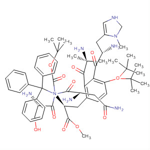 918934-72-2  D-Tyrosine,N-[(1,1-dimethylethoxy)carbonyl]-3-methyl-L-histidyl-N-(triphenylmethyl)-L-asparaginyl-2-methylalanyl-O-(1,1-dimethylethyl)-L-seryl-O-(1,1-dimethylethyl)-, methyl ester