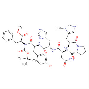 918934-90-4  L-Phenylalanine,N-[(1,1-dimethylethoxy)carbonyl]-3-methyl-L-histidyl-L-prolyl-L-asparaginyl-L-histidyl-L-tyrosyl-, methyl ester