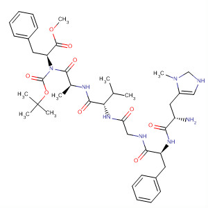 918934-98-2  L-Phenylalanine,N-[(1,1-dimethylethoxy)carbonyl]-3-methyl-L-histidyl-L-phenylalanylglycyl-D-valyl-D-alanyl-, methyl ester