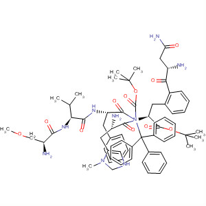 918935-48-5  L-Phenylalanine,N-[(1,1-dimethylethoxy)carbonyl]-3-methyl-L-histidyl-N-(triphenylmethyl)-L-asparaginyl-O-(1,1-dimethylethyl)-L-seryl-L-valyl-D-phenylalanyl-, methylester