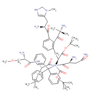 918936-32-0  D-Phenylalanine,N-[(1,1-dimethylethoxy)carbonyl]-3-methyl-L-histidyl-N-(triphenylmethyl)-L-asparaginyl-2-methylalanyl-O-(1,1-dimethylethyl)-L-seryl-D-leucyl-,methyl ester