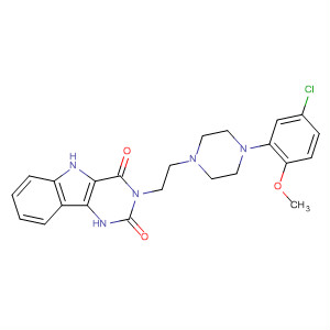 918936-66-0  1H-Pyrimido[5,4-b]indole-2,4(3H,5H)-dione,3-[2-[4-(5-chloro-2-methoxyphenyl)-1-piperazinyl]ethyl]-