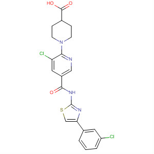 918939-28-3  4-Piperidinecarboxylic acid,1-[3-chloro-5-[[[4-(3-chlorophenyl)-2-thiazolyl]amino]carbonyl]-2-pyridinyl]-
