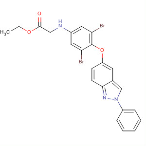 918946-29-9  Glycine, N-[3,5-dibromo-4-[(2-phenyl-2H-indazol-5-yl)oxy]phenyl]-, ethylester