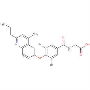 918946-65-3  Glycine, N-[3,5-dibromo-4-[(4-methyl-2-propyl-6-quinolinyl)oxy]benzoyl]-
