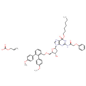 918947-06-5  Guanosine,5'-O-[bis(4-methoxyphenyl)phenylmethyl]-2'-deoxy-6-O-(7-hydroxyheptyl)-N-(2-phenoxyacetyl)-, 3'-(2-propen-1-yl carbonate)