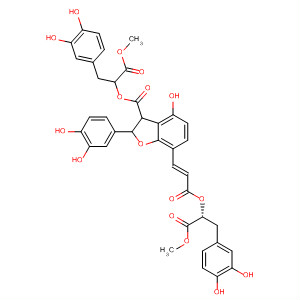 918947-10-1  3-Benzofurancarboxylic acid,2-(3,4-dihydroxyphenyl)-4-[(1E)-3-[(1R)-1-[(3,4-dihydroxyphenyl)methyl]-2-methoxy-2-oxoethoxy]-3-oxo-1-propen-1-yl]-2,3-dihydro-7-hydroxy-,1-[(3,4-dihydroxyphenyl)methyl]-2-methoxy-2-oxoethyl ester, (2S,3S)-