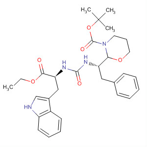 918956-98-6  L-Tryptophan,N-[[[(1S)-1-[3-[(1,1-dimethylethoxy)carbonyl]tetrahydro-2H-1,3-oxazin-2-yl]-2-phenylethyl]amino]carbonyl]-, ethyl ester