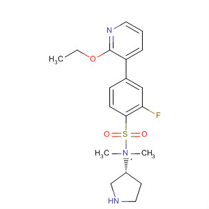 917354-83-7  3-Pyrrolidinamine,1-[[4-(2-ethoxy-3-pyridinyl)-2-fluorophenyl]sulfonyl]-N,N-dimethyl-, (3R)-