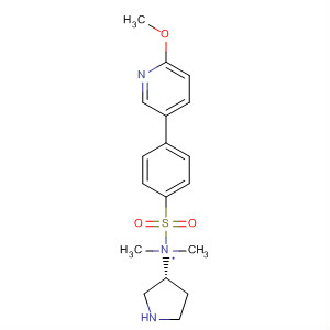 917354-85-9  3-Pyrrolidinamine,1-[[4-(6-methoxy-3-pyridinyl)phenyl]sulfonyl]-N,N-dimethyl-, (3R)-