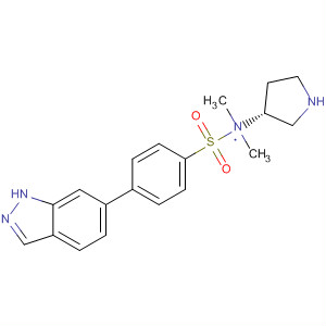 917354-89-3  3-Pyrrolidinamine, 1-[[4-(1H-indazol-6-yl)phenyl]sulfonyl]-N,N-dimethyl-,(3R)-