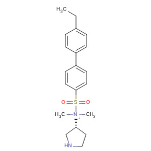 917355-34-1  3-Pyrrolidinamine, 1-[(4'-ethyl[1,1'-biphenyl]-4-yl)sulfonyl]-N,N-dimethyl-,(3R)-