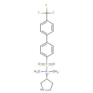 917355-45-4  3-Pyrrolidinamine,N,N-dimethyl-1-[[4'-(trifluoromethyl)[1,1'-biphenyl]-4-yl]sulfonyl]-, (3R)-