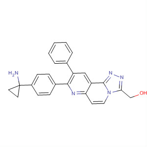 917360-29-3  1,2,4-Triazolo[3,4-f][1,6]naphthyridine-3-methanol,8-[4-(1-aminocyclopropyl)phenyl]-9-phenyl-