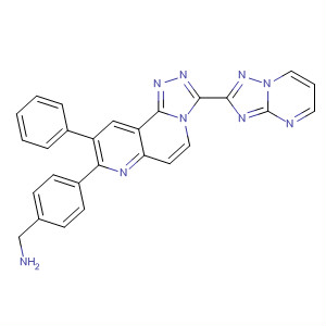 917361-10-5  Benzenemethanamine,4-(9-phenyl-3-[1,2,4]triazolo[1,5-a]pyrimidin-2-yl-1,2,4-triazolo[3,4-f][1,6]naphthyridin-8-yl)-