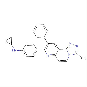 917361-72-9  Cyclopropanamine,1-[4-(3-methyl-9-phenyl-1,2,4-triazolo[3,4-f][1,6]naphthyridin-8-yl)phenyl]-