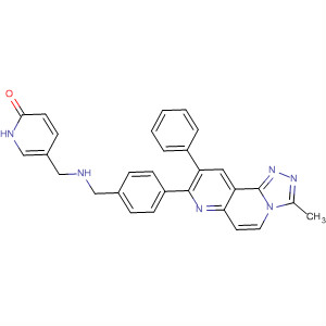 917363-33-8  2(1H)-Pyridinone,5-[[[[4-(3-methyl-9-phenyl-1,2,4-triazolo[3,4-f][1,6]naphthyridin-8-yl)phenyl]methyl]amino]methyl]-