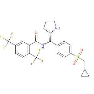 917383-47-2  Benzamide,N-[(S)-[4-[(cyclopropylmethyl)sulfonyl]phenyl](2S)-2-pyrrolidinylmethyl]-2,5-bis(trifluoromethyl)-