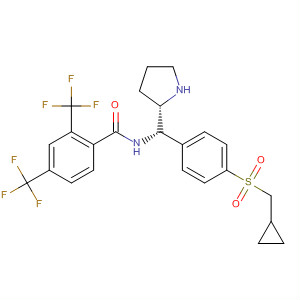 917383-49-4  Benzamide,N-[(S)-[4-[(cyclopropylmethyl)sulfonyl]phenyl](2S)-2-pyrrolidinylmethyl]-2,4-bis(trifluoromethyl)-