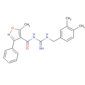 917385-03-6  4-Isoxazolecarboxamide,N-[[[(3,4-dimethylphenyl)methyl]amino]iminomethyl]-5-methyl-3-phenyl-