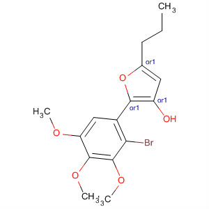 917470-35-0  3-Furanol, 2-(2-bromo-3,4,5-trimethoxyphenyl)tetrahydro-5-propyl-,(2R,3R,5S)-rel-