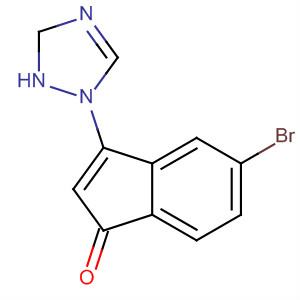917474-40-9  1H-Inden-1-one, 5-bromo-2,3-dihydro-3-(1H-1,2,4-triazol-1-yl)-