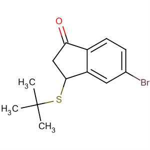917474-42-1  1H-Inden-1-one, 5-bromo-3-[(1,1-dimethylethyl)thio]-2,3-dihydro-
