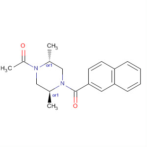 917484-81-2  Ethanone,1-[(2R,5S)-2,5-dimethyl-4-(2-naphthalenylcarbonyl)-1-piperazinyl]-, rel-
