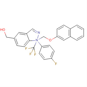 917489-14-6  1H-Indazole-5-methanol,1-(4-fluorophenyl)-a-[(2-naphthalenyloxy)methyl]-a-(trifluoromethyl)-