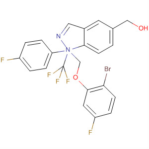 917489-24-8  1H-Indazole-5-methanol,a-[(2-bromo-5-fluorophenoxy)methyl]-1-(4-fluorophenyl)-a-(trifluoromethyl)-