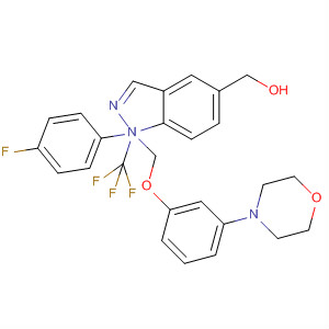 917489-29-3  1H-Indazole-5-methanol,1-(4-fluorophenyl)-a-[[3-(4-morpholinyl)phenoxy]methyl]-a-(trifluoromethyl)-