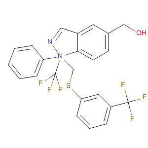917489-67-9  1H-Indazole-5-methanol,1-phenyl-a-(trifluoromethyl)-a-[[[3-(trifluoromethyl)phenyl]thio]methyl]-