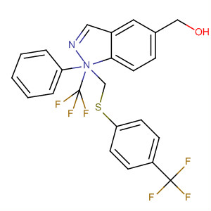 917489-69-1  1H-Indazole-5-methanol,1-phenyl-a-(trifluoromethyl)-a-[[[4-(trifluoromethyl)phenyl]thio]methyl]-