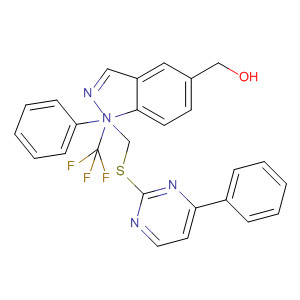 917489-72-6  1H-Indazole-5-methanol,1-phenyl-a-[[(4-phenyl-2-pyrimidinyl)thio]methyl]-a-(trifluoromethyl)-