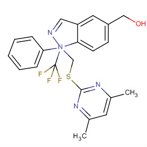 917489-83-9  1H-Indazole-5-methanol,a-[[(4,6-dimethyl-2-pyrimidinyl)thio]methyl]-1-phenyl-a-(trifluoromethyl)-