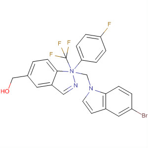 917490-97-2  1H-Indazole-5-methanol,a-[(5-bromo-1H-indol-1-yl)methyl]-1-(4-fluorophenyl)-a-(trifluoromethyl)-