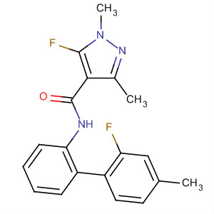 917512-10-8  1H-Pyrazole-4-carboxamide,5-fluoro-N-(2'-fluoro-4'-methyl[1,1'-biphenyl]-2-yl)-1,3-dimethyl-