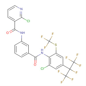 917512-41-5  3-Pyridinecarboxamide,2-chloro-N-[3-[[[2-chloro-4-[1,2,2,2-tetrafluoro-1-(trifluoromethyl)ethyl]-6-[(trifluoromethyl)thio]phenyl]amino]carbonyl]phenyl]-