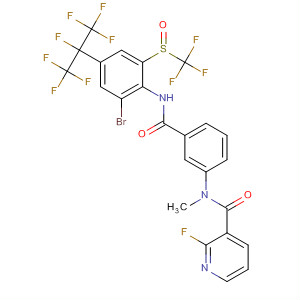 917513-38-3  3-Pyridinecarboxamide,N-[3-[[[2-bromo-4-[1,2,2,2-tetrafluoro-1-(trifluoromethyl)ethyl]-6-[(trifluoromethyl)sulfinyl]phenyl]amino]carbonyl]phenyl]-2-fluoro-N-methyl-