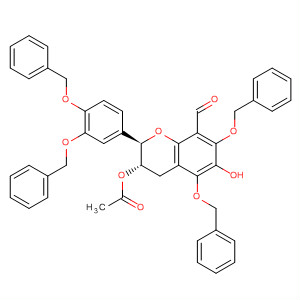 917567-18-1  2H-1-Benzopyran-8-carboxaldehyde,3-(acetyloxy)-2-[3,4-bis(phenylmethoxy)phenyl]-3,4-dihydro-6-hydroxy-5,7-bis(phenylmethoxy)-, (2R,3S)-