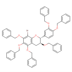 917567-22-7  2H-1-Benzopyran,2-[3,4-bis(phenylmethoxy)phenyl]-8-bromo-3,4-dihydro-3,5,6,7-tetrakis(phenylmethoxy)-, (2R,3S)-